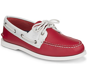 Authentic Original Flag Day 2-Eye Boat Shoe - Red-White